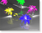 рисунки в 3d Max , стеклянные цветы (1024/768)